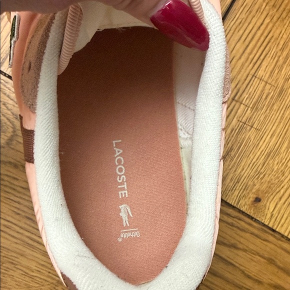 Lacoste Women's Blush and Brown Sneakers - Picture 3 of 7